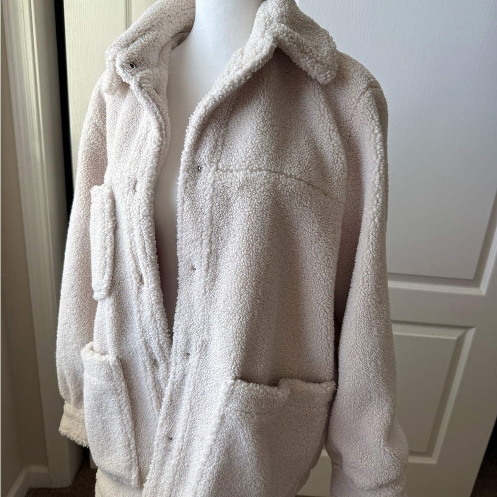 H&M Cream Teddy Jacket